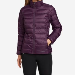 Eddie Bauer XL Women's CirrusLite Down Jacket Deep Eggplant-(new with tag)